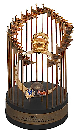 1996 NY Yankees World Championship Trophy (Front Office)