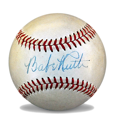 Magnificent Babe Ruth Single-Signed Baseball 