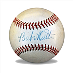 Magnificent Babe Ruth Single-Signed Baseball 