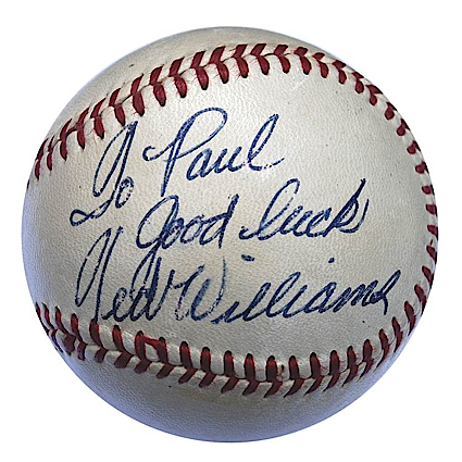 Ted Williams & Joe DiMaggio Single-Signed Baseballs (2) (JSA)