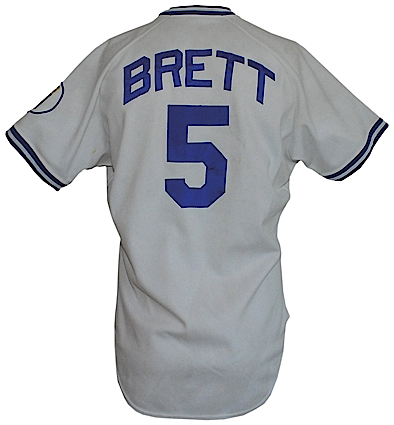 1987 George Brett Kansas City Royals Game-Used Home Jersey