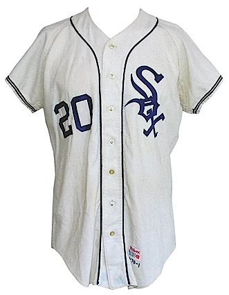 1970 Joel Horlen Chicago White Sox Game-Used Home Flannel Jersey