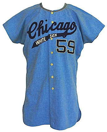 1966 #59 Chicago White Sox Game-Used Road Flannel Jersey