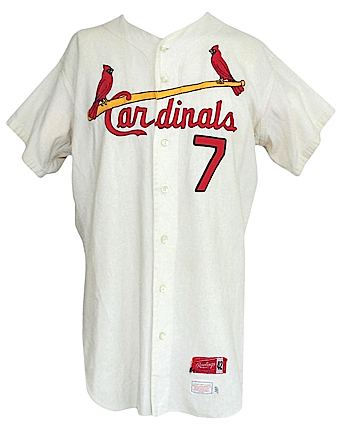 1970 #7 St. Louis Cardinals Minor League Game-Used Home Flannel Jersey