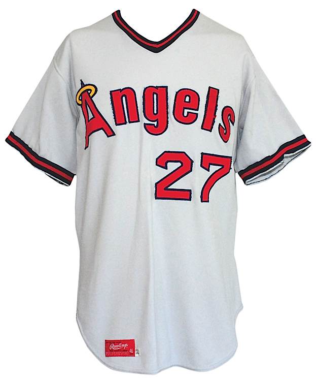 Lot Detail - Lot of Tony Solaita California Angels Game-Used Jerseys (2)