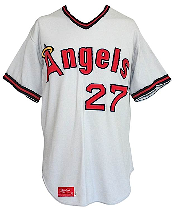 Lot of Tony Solaita California Angels Game-Used Jerseys (2)