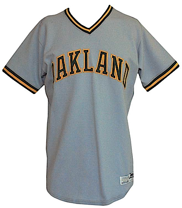 2021 Oakland A's Athletics Blank Game Issued Yellow Jersey 48 DP45496
