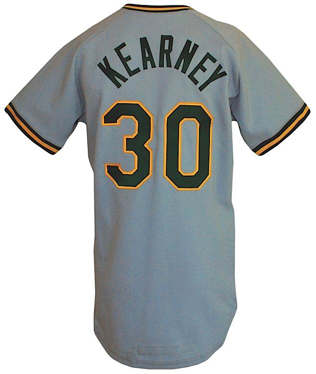 Late 1980s Oakland Athletics #49 Game Used Gold Jersey Batting Practice  DP04728