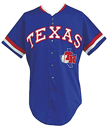 Lot of 1980s Texas Rangers Game-Used Jerseys (8) (Some Rare Styles)