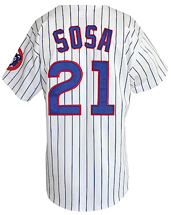 1996 Sammy Sosa Chicago Cubs Game-Used Home Jersey