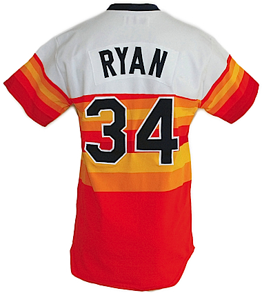 Circa 1987 Nolan Ryan Houston Astros Game-Used Home Jersey