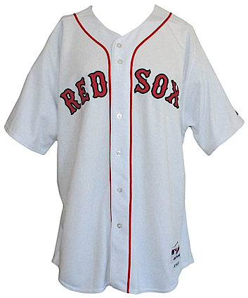 2005 David Ortiz Boston Red Sox Game-Used & Autographed Home Jersey (JSA)