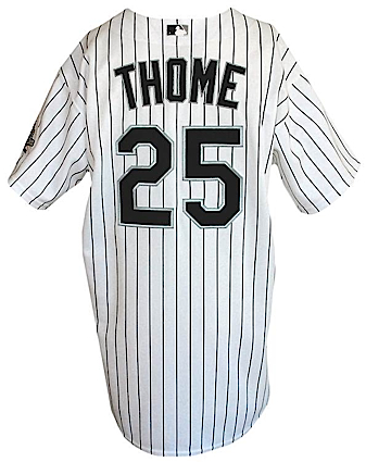 2006 Jim Thome Chicago White Sox Game-Used & Autographed Home Jersey (JSA)