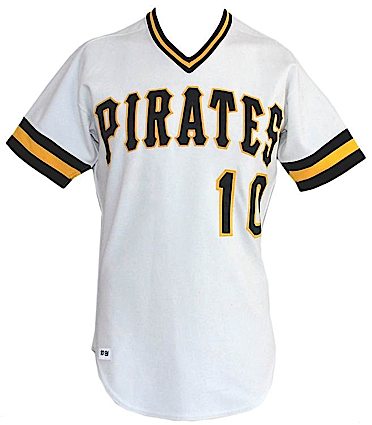 1981 Tim Foli Pittsburgh Pirates Game-Used Home Jersey