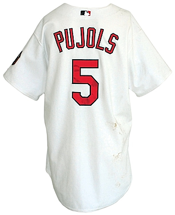 2006 Albert Pujols St. Louis Cardinals Game-Used Home Jersey (MEARS LOA)