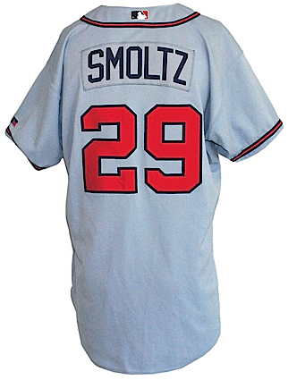 2002 John Smoltz Atlanta Braves Game-Used Road Jersey