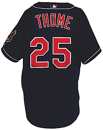 2000 Jim Thome Cleveland Indians Game-Used Alternate Jersey (Indians Charities LOA)
