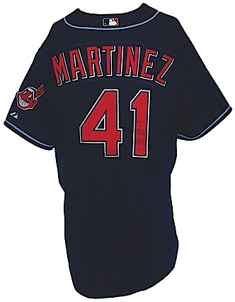 2005 Victor Martinez Cleveland Indians Game-Used Alternate Jersey (Indians Charities LOA)
