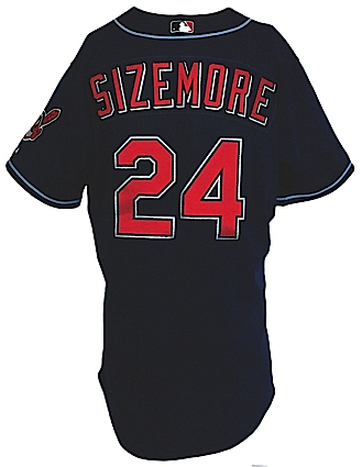 2005 Grady Sizemore Cleveland Indians Game-Used Alternate Jersey (Indians Charities LOA)