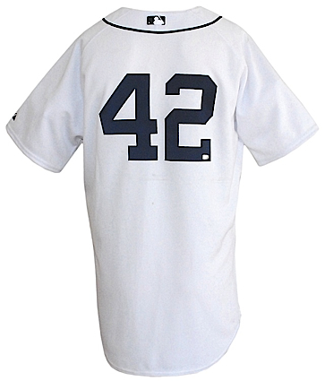 4/15/2008 Ivan Rodriguez Detroit Tigers Game-Used Jackie Robinson Day Home Jersey (MLB Hologram)