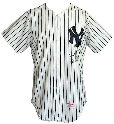 1981 Rick Cerone New York Yankees Game-Used & Autographed Home Jersey (JSA)