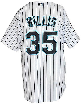 2003 Dontrelle Willis Rookie Florida Marlins Game-Used Home Alternate Jersey (Championship Season)