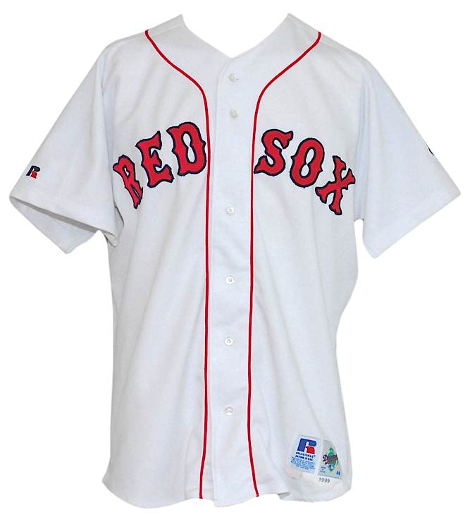 Lot Detail - 1999 Pedro Martinez Boston Red Sox Game-Used Home Jersey