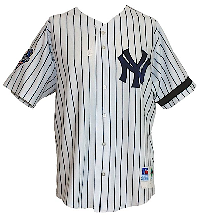 2000 Orlando “El Duque” Hernandez New York Yankees World Series Game-Used Home Jersey (Yankees-Steiner LOA)