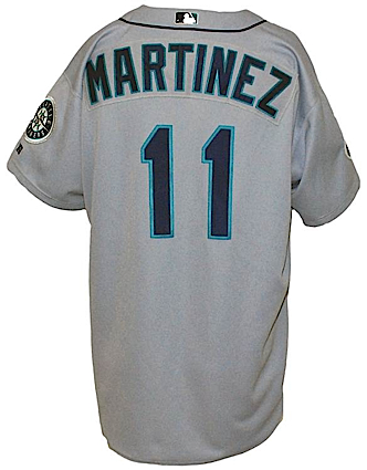 2002 Edgar Martinez Seattle Mariners Game-Used Road Jersey