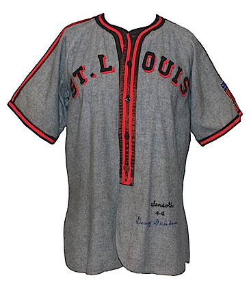 1944 Dennis Galehouse St. Louis Browns World Series Game One Game-Used & Autographed Road Flannel Uniform (2) (JSA)
