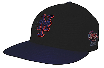 2006 David Wright NY Mets Japan All-Star Series Game-Used & Autographed Cap (Wright Hologram) (JSA)
