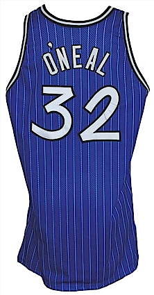 1995-1996 Shaquille ONeal Orlando Magic Game-Used Road Alternate Jersey