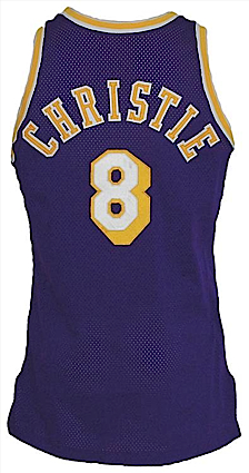1992-1993 Doug Christie Rookie Los Angeles Lakers Game-Used Road Jersey