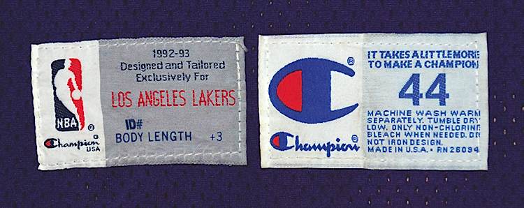 Doug Christie Los Angeles Lakers Champion Jersey Sz. 48