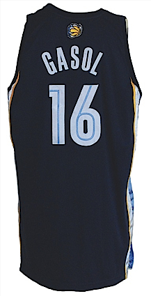 2006-2007 Pau Gasol Memphis Grizzlies Game-Used Road Jersey