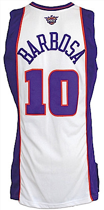 2006-2007 Leonardo Barbosa Phoenix Suns Game-Used Home Jersey