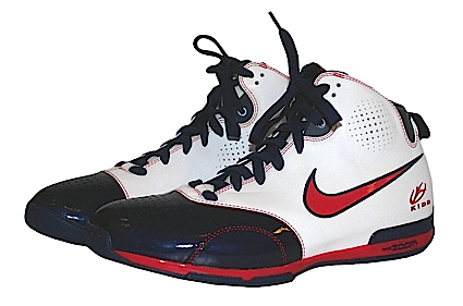 2007 Jason Kidd USA FIBA Tournament of Americas Game-Used Sneakers (Photo Match)