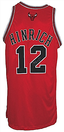2004-2005 Kirk Hinrich Chicago Bulls Game-Used & Autographed Road Jersey (Charitabulls LOA) (JSA)