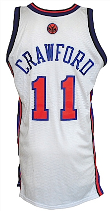2005-2006 Jamal Crawford New York Knicks Game-Used Home Jersey Autographed by the 2005-06 New York Knicks (JSA)