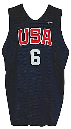 2006 LeBron James Team USA Reversible Practice Uniform (2)