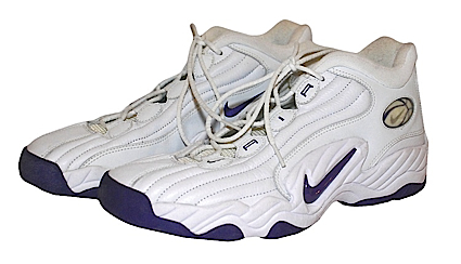 2001 John Stockton Utah Jazz Game-Used & Autographed Sneakers (JSA)