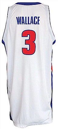 2004-2005 Ben Wallace Detroit Pistons Game-Used Home Jersey