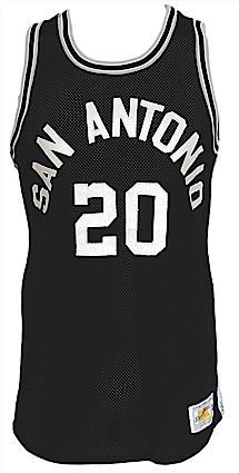 Early 1980s Gene Banks San Antonio Spurs Game-Used Road Uniform (2)