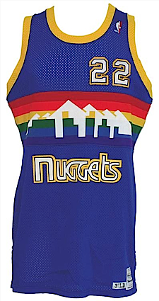 1988-1989 David Greenwood Denver Nuggets Game-Used Road Jersey
