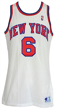 1990-1991 Trent Tucker New York Knicks Game-Used Home Jersey