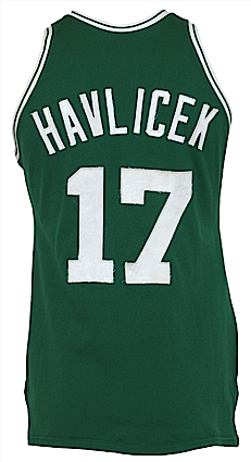 Mid 1970s John Havlicek Boston Celtics Game-Used Road Jersey