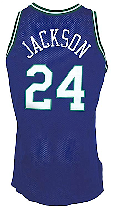 1994-1995 Jim Jackson Dallas Mavericks Game-Used Road Jersey