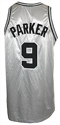 2003-2004 Tony Parker San Antonio Spurs Game-Used Alternate Jersey
