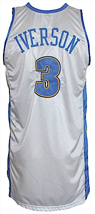 2006-2007 Allen Iverson Denver Nuggets Game-Used Home Jersey