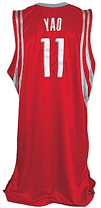 2004-2005 Yao Ming Houston Rockets Game-Used Road Jersey